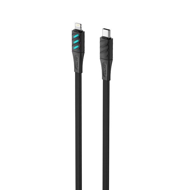 Kabel za punjenje HAVIT CB6255 - USB tip C do Lightning, 1 m (crna)-0