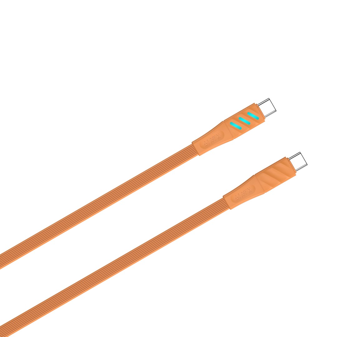 Havit CB6254 USB-C na USB-C kabel za punjenje, 1m, narančasti-2