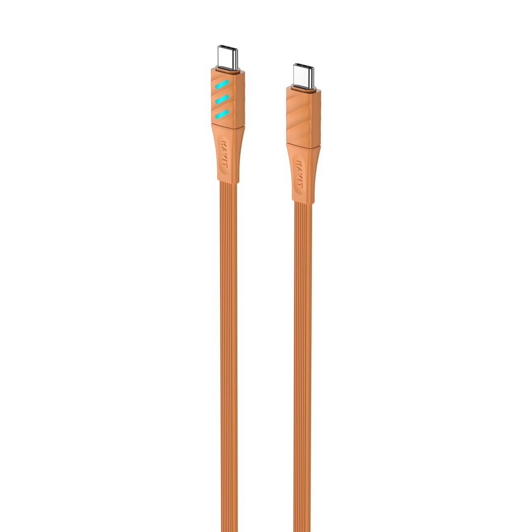 Havit CB6254 USB-C na USB-C kabel za punjenje, 1m, narančasti-1