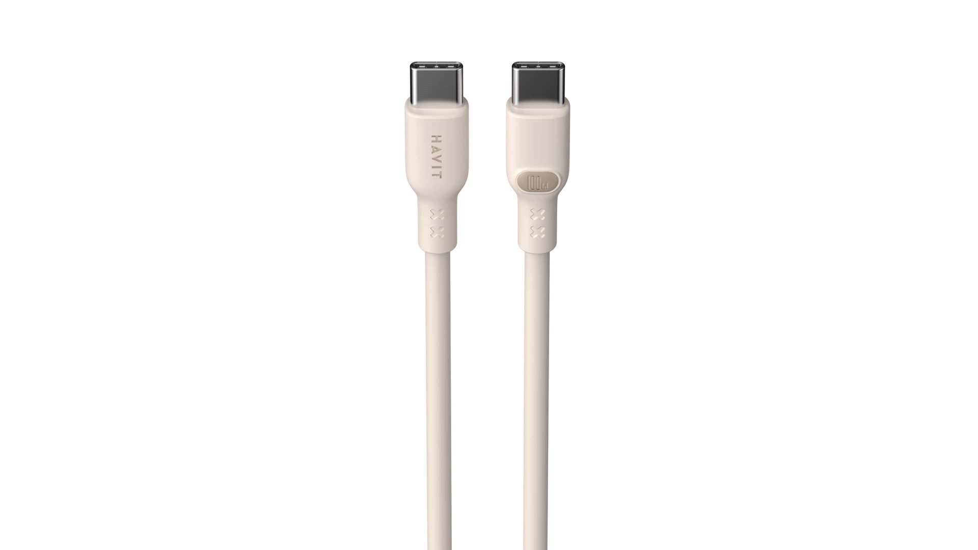 Kabel HAVIT CB6284 (USB Type C na USB Type C, 2.0 m, bež)-2