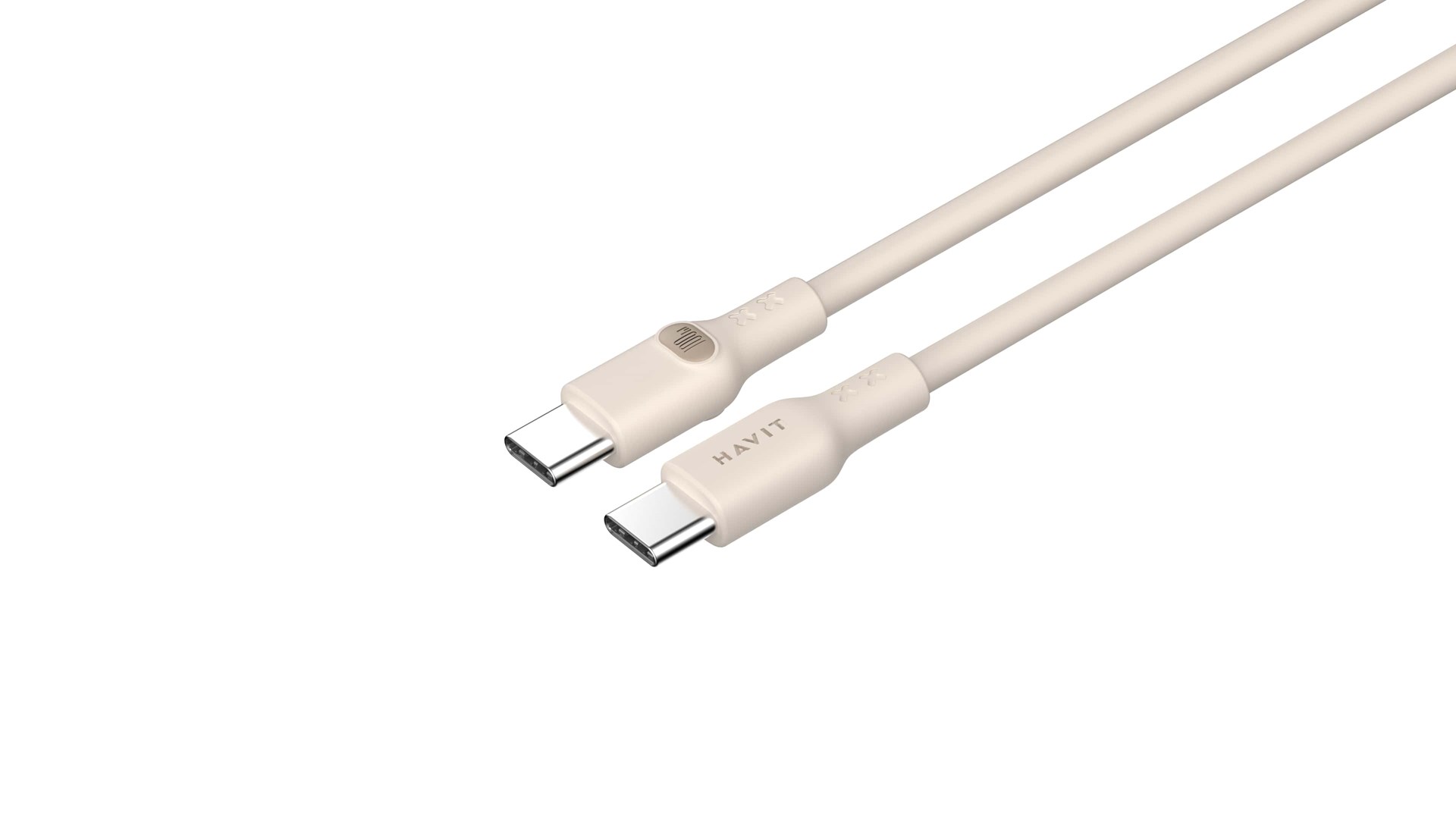 Kabel HAVIT CB6284 (USB Type C na USB Type C, 2.0 m, bež)-1