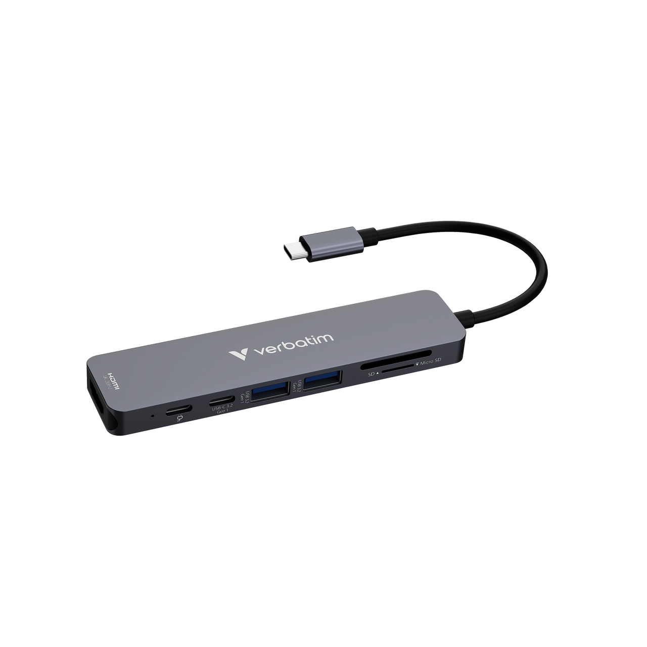Multiport HUB VERBATIM USB-C Essentials Hub s 7 portova 32158-0