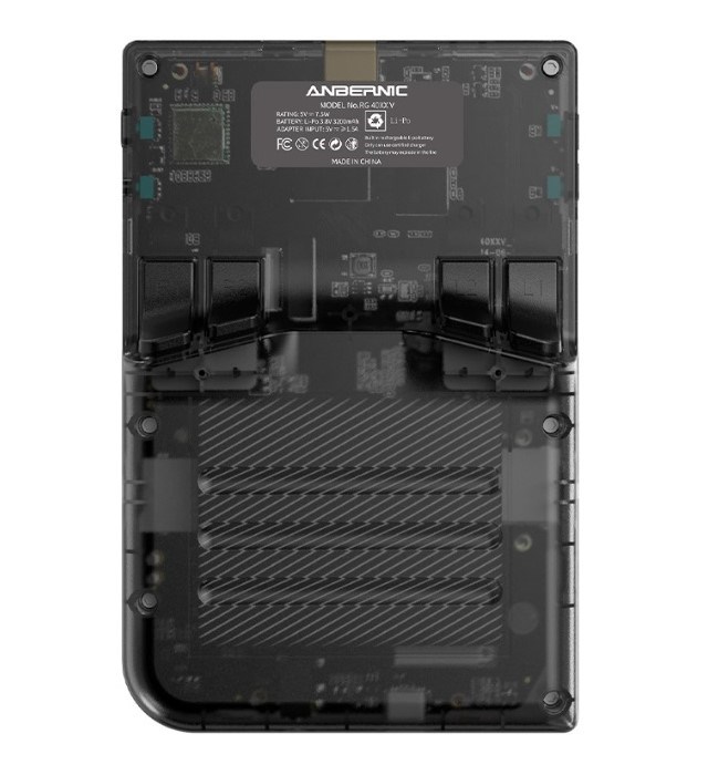 Ručna retro igraća konzola ANBERNIC RG40XX V (4,0" IPS 640x480, H700, 1 GB RAM, 3200 mAh, crna prozirna boja)-4