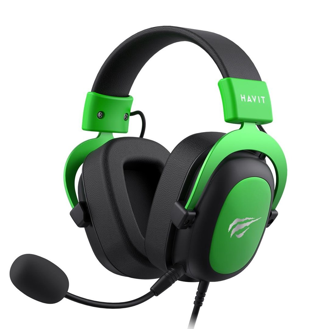 Slušalice HAVIT H2002d (žičane, za gaming, crno-zelene)