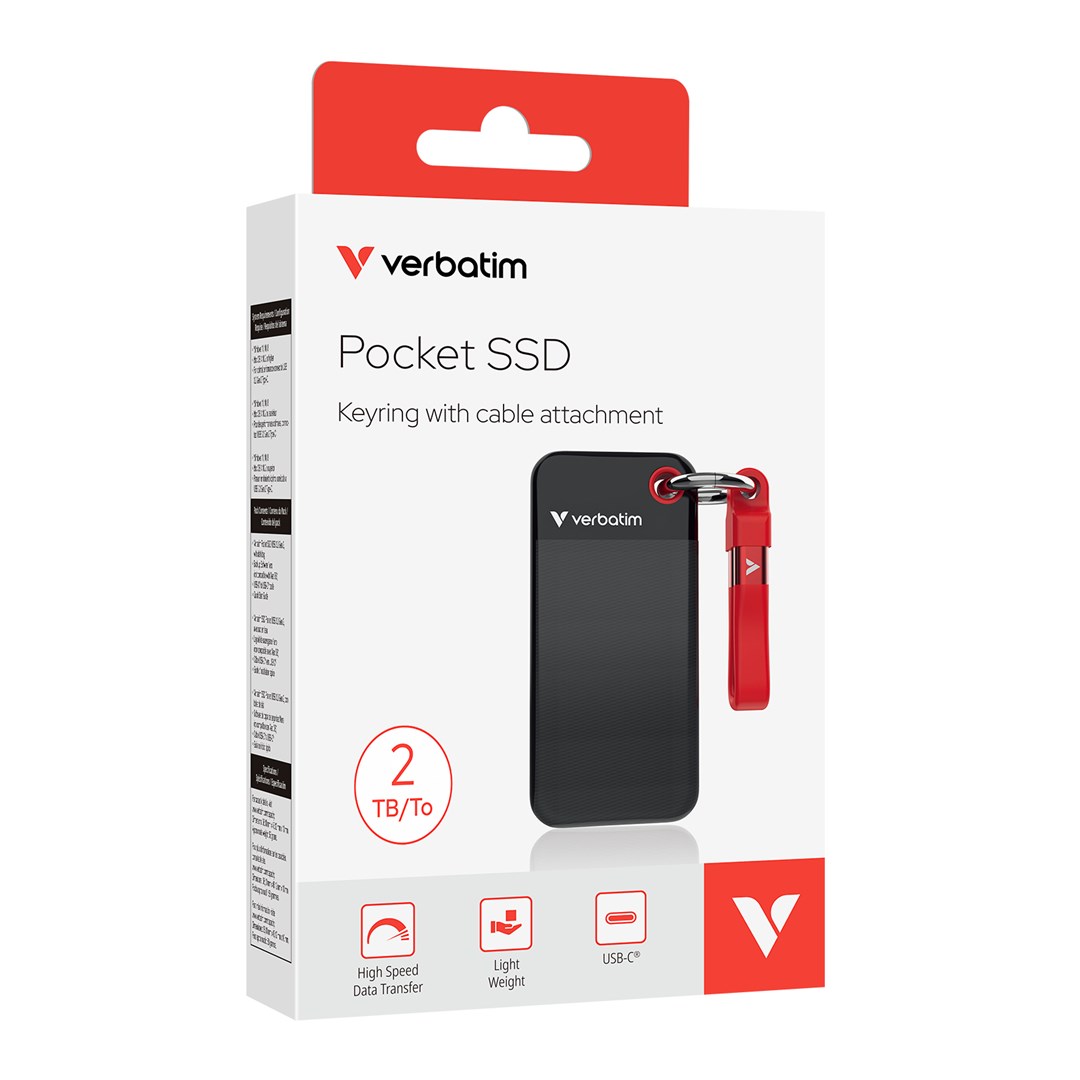 SSD VERBATIM Pocket USB 3.2 Gen 2 2TB-1
