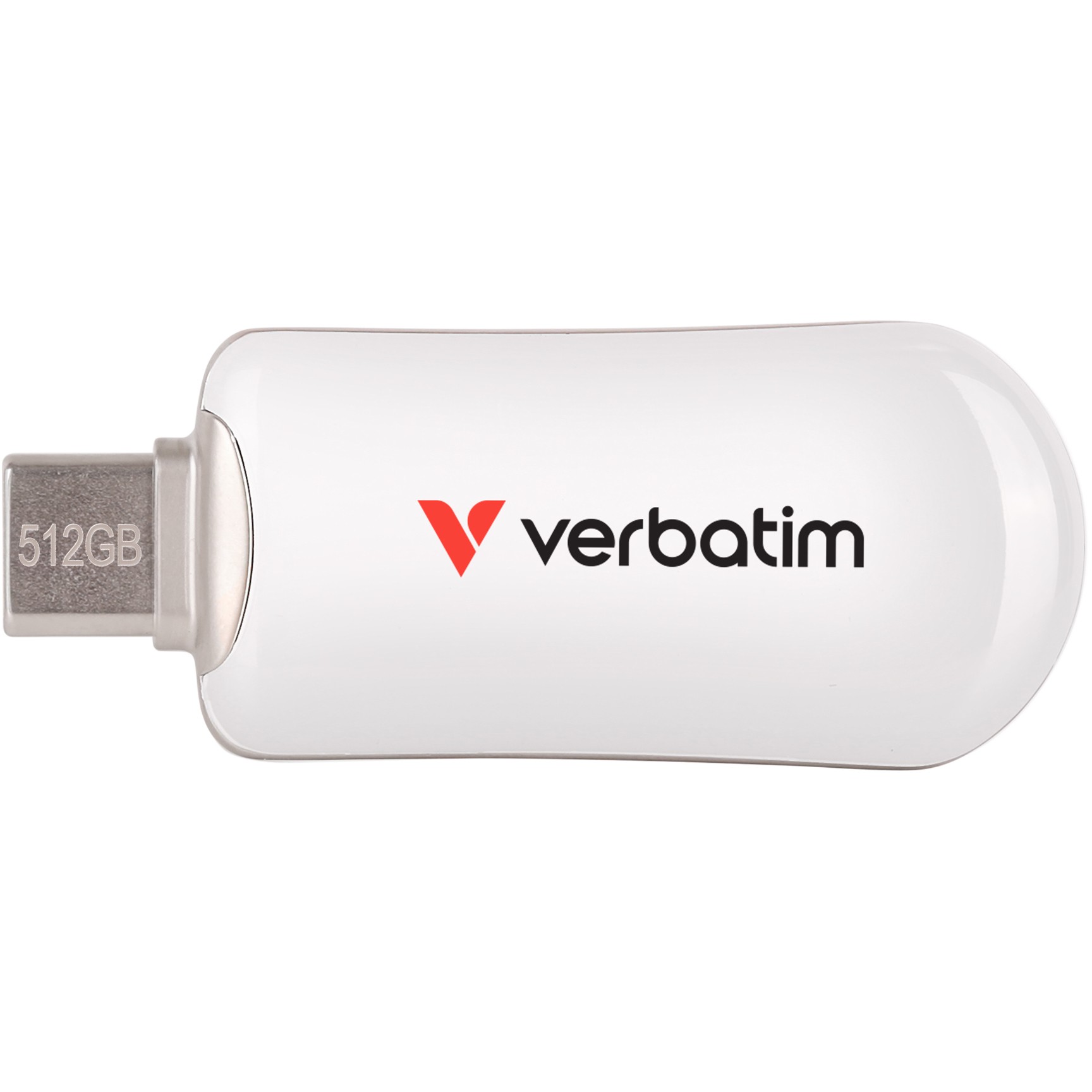 USB-C Flash Memory STICK 512 GB Verbatim Plectra White-0