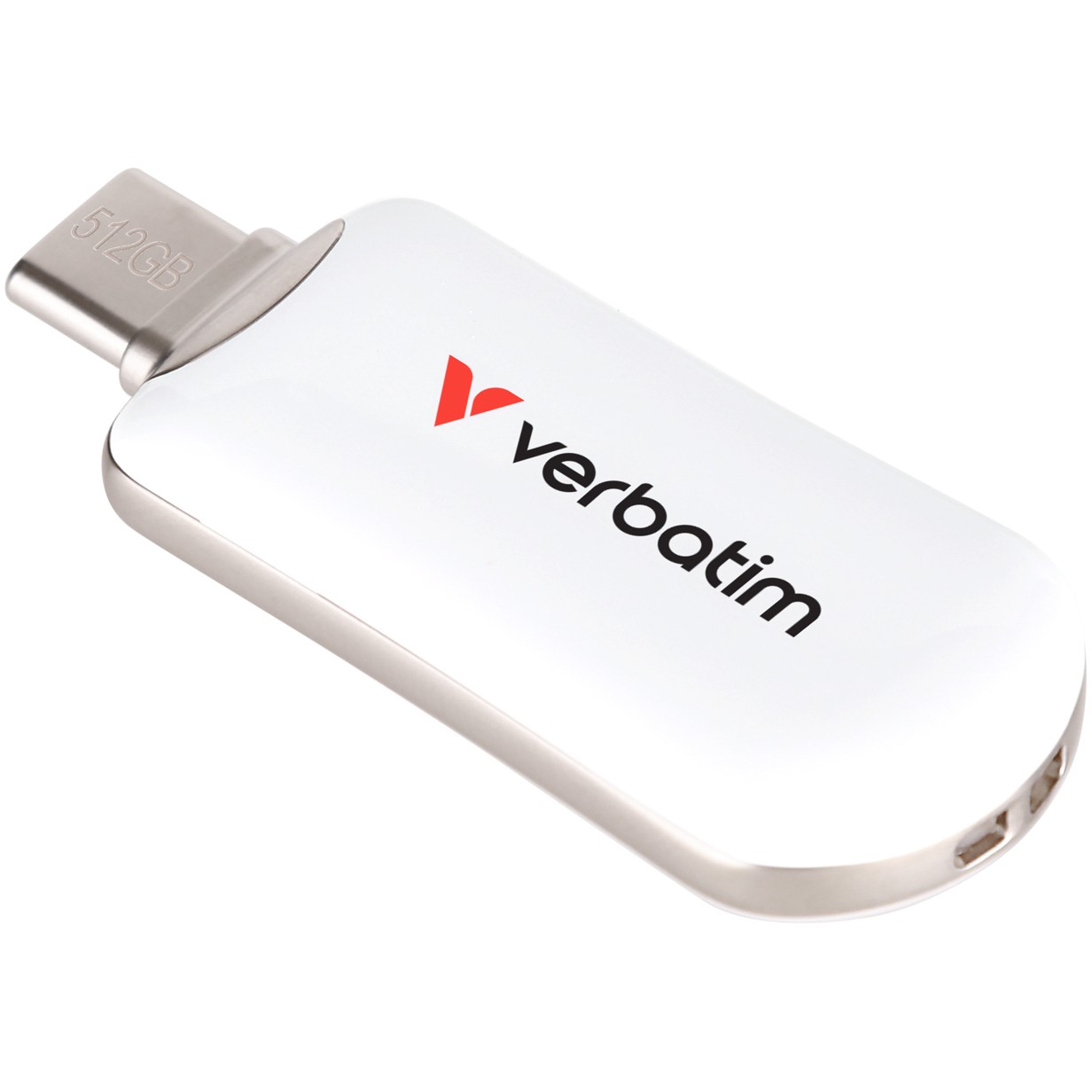 USB-C Flash Memory STICK 512 GB Verbatim Plectra White-1