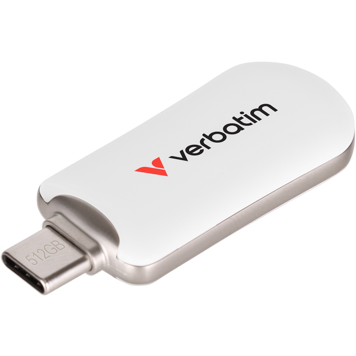 USB-C Flash Memory STICK 512 GB Verbatim Plectra White-2
