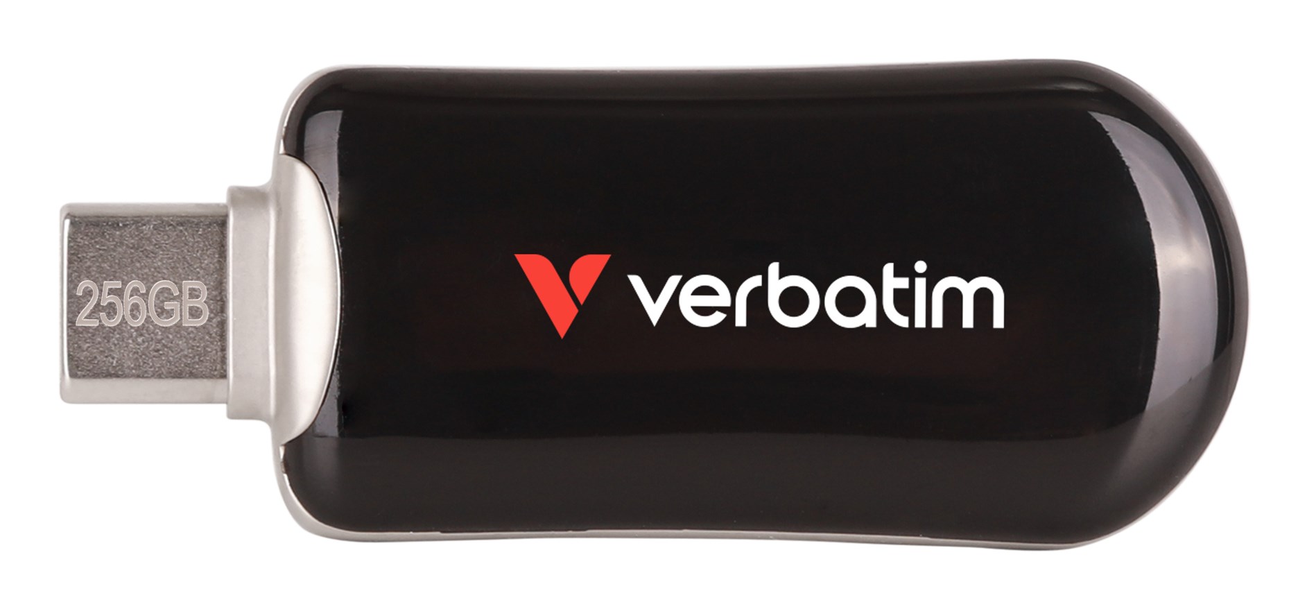USB stick VERBATIM Plectra 256GB USB-C crna boja-0