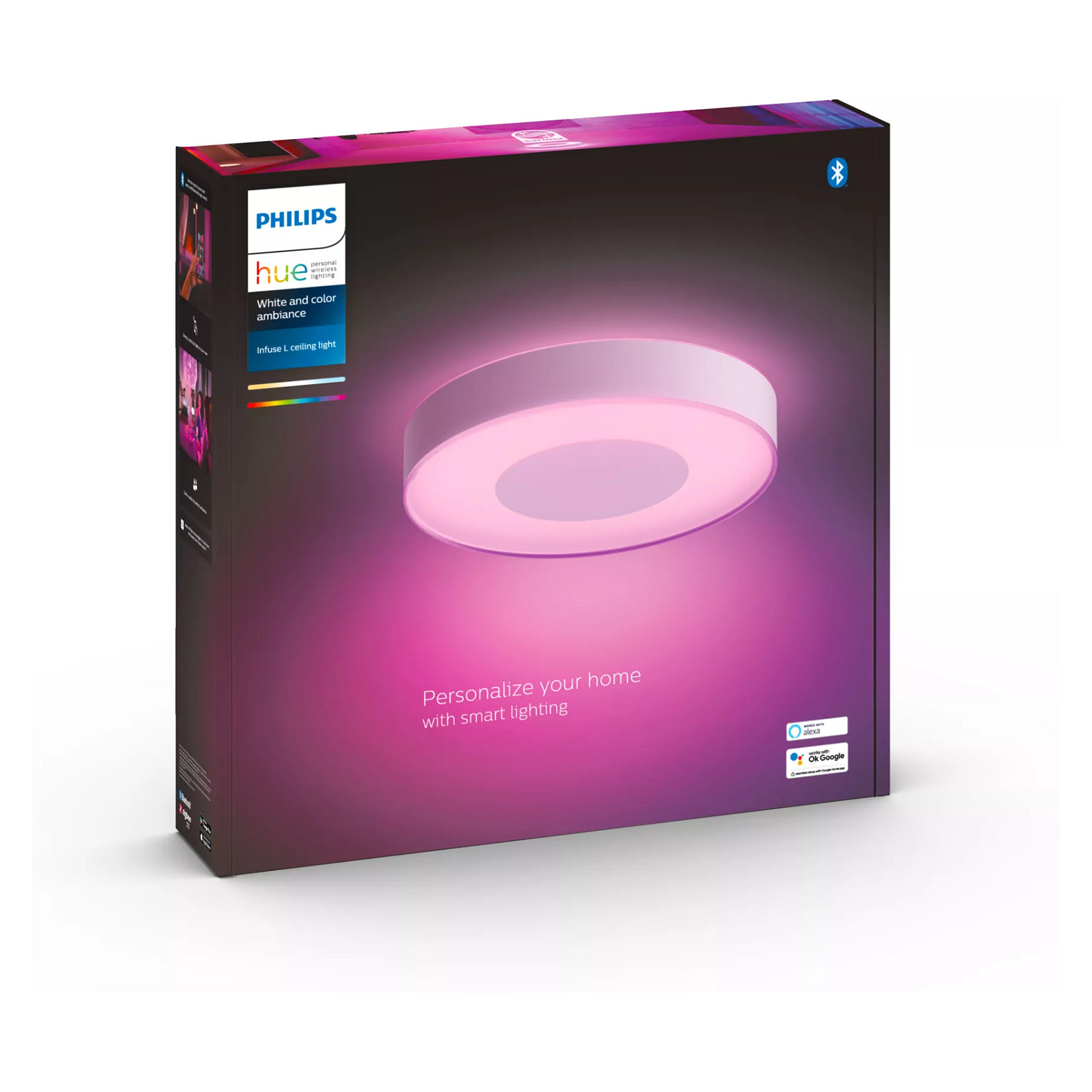 Stropna svjetiljka PHILIPS Hue White & Color Ambiance Infuse L, bijela boja-2