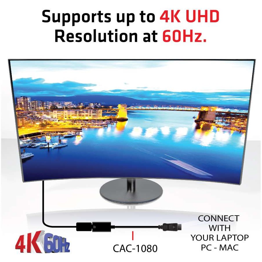 Adapter CLUB 3D DisplayPort 1.4 to HDMI 2.0b HDR Active-3