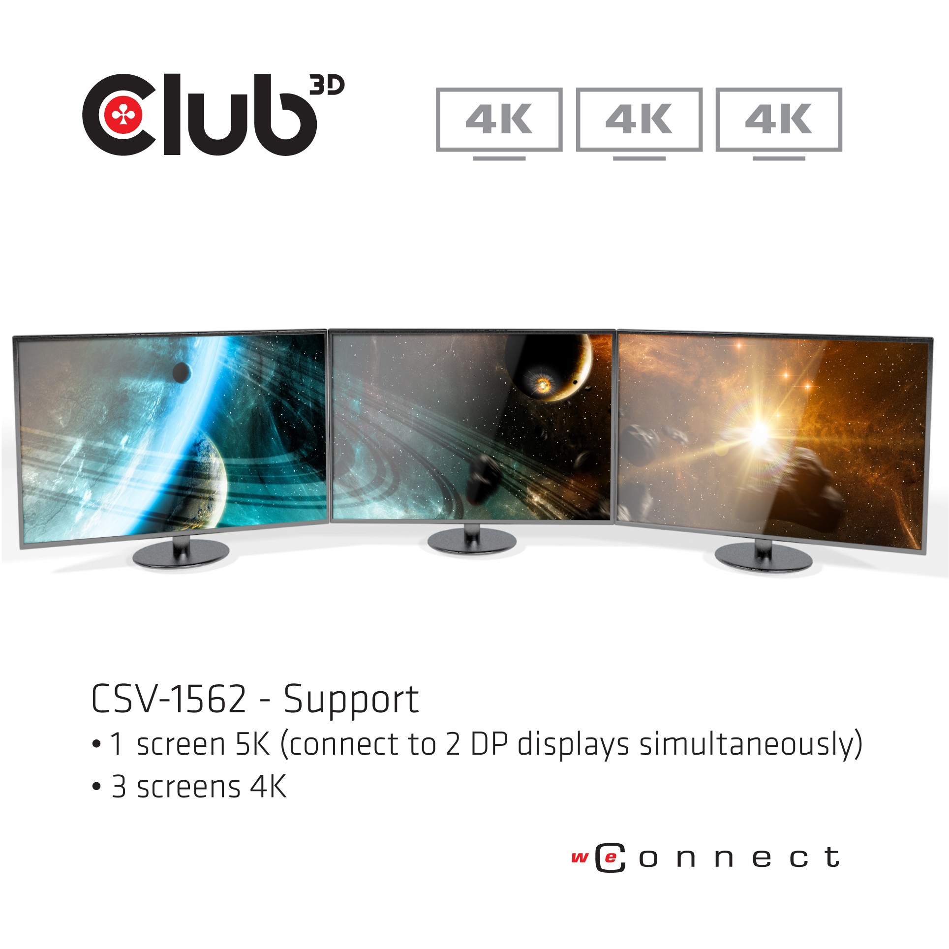 Docking Station CLUB 3D CSV-1562 USB3.2 Gen1 Type-C Triple 4K30Hz-2