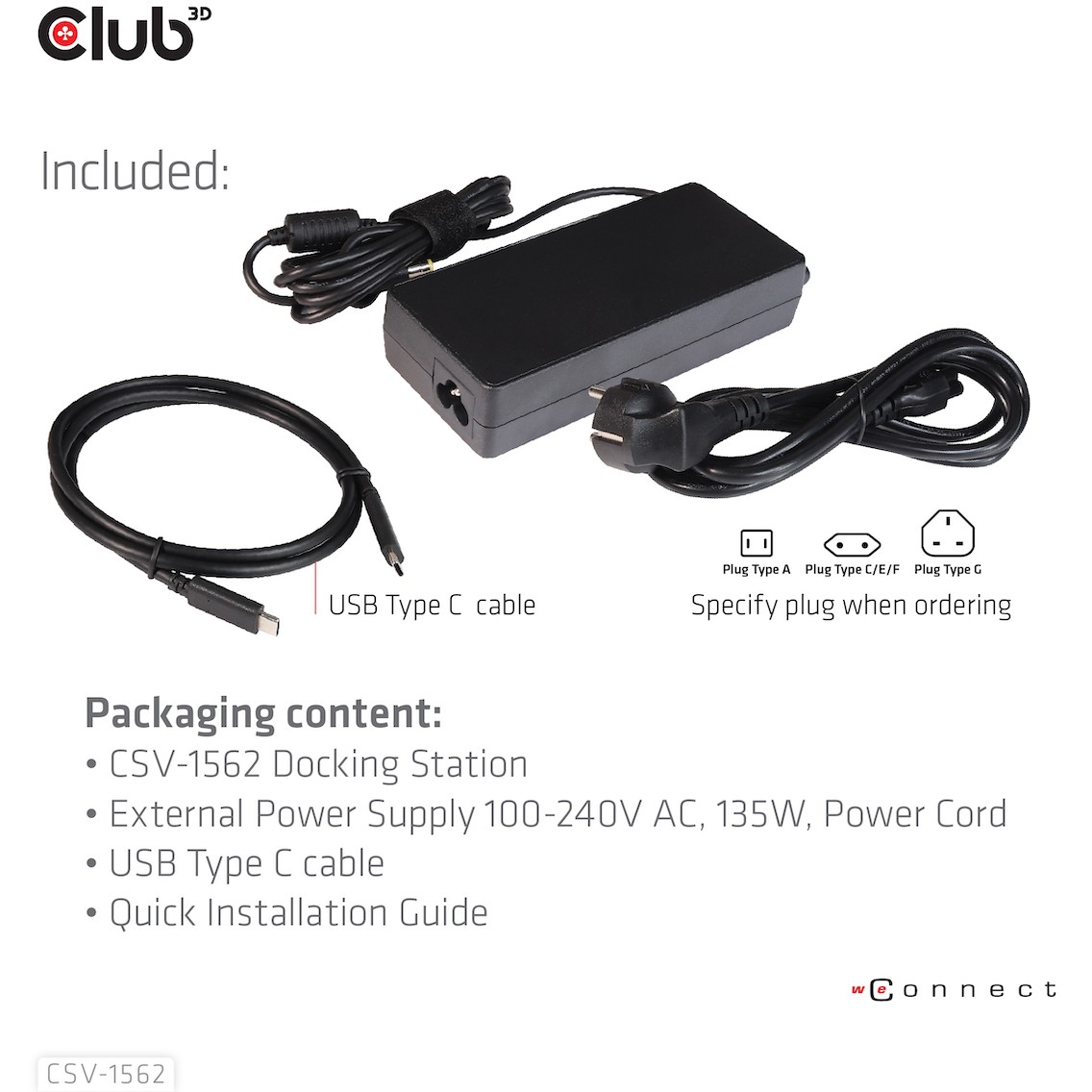 Docking Station CLUB 3D CSV-1562 USB3.2 Gen1 Type-C Triple 4K30Hz-7
