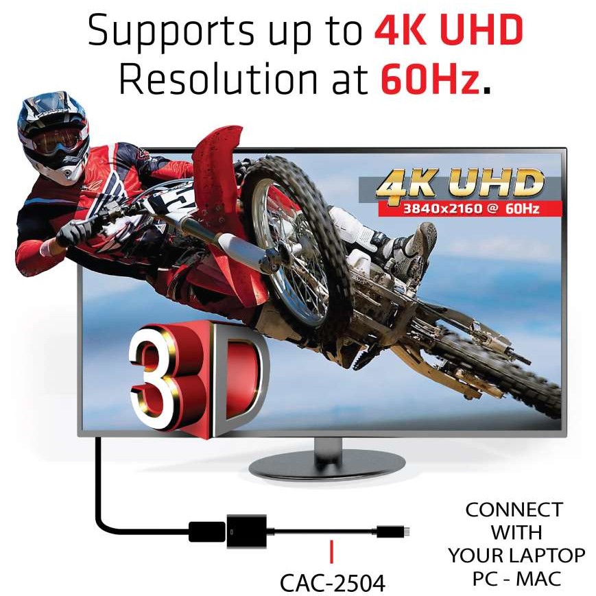 Adapter CLUB3D USB 3.1 Type C to HDMI 2.0 UHD 4K 60Hz-3
