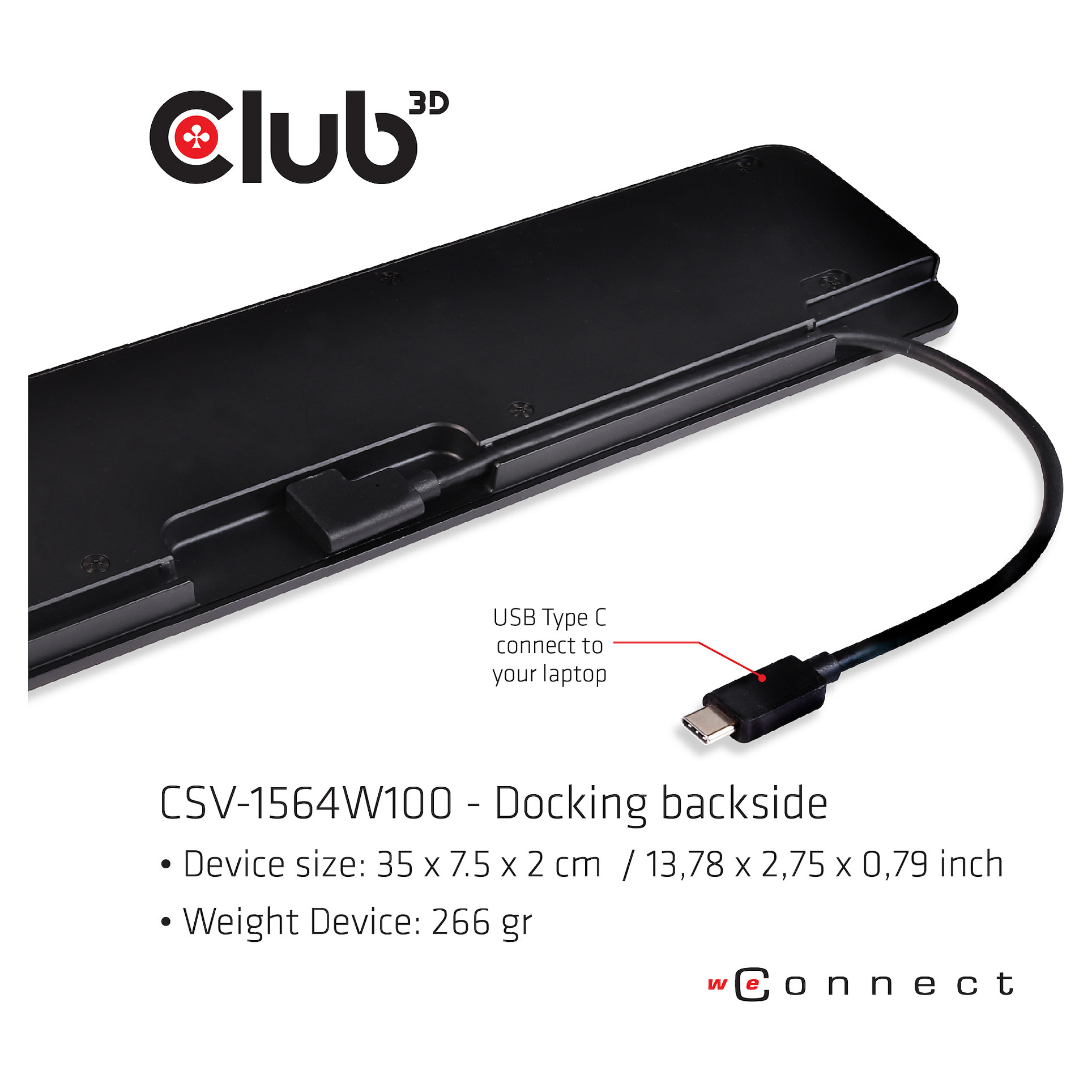 Docking stanica CLUB3D USB Type C 3.2 Gen1 Triple Display Dynamic PD Charging Dock (100w pd)-5