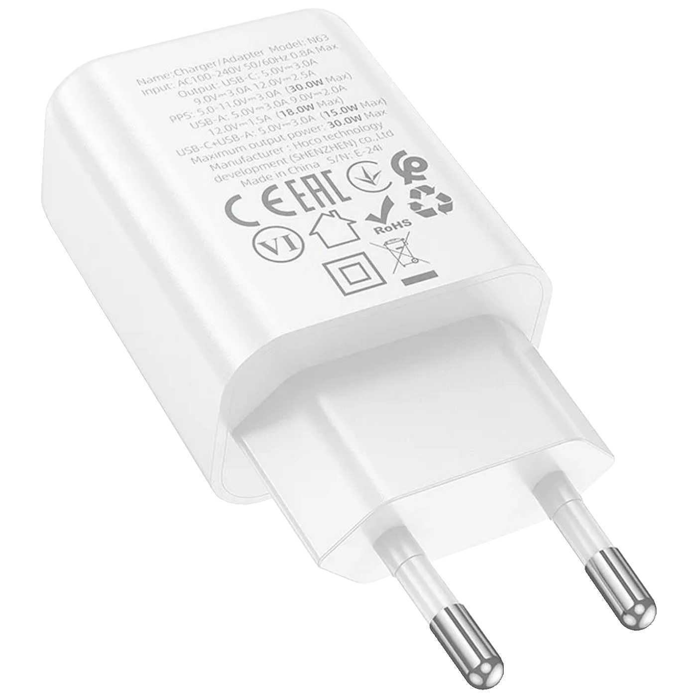 hoco. Punjač kućni, brzi, PD30W + QC3.0 - N63 Gentle-3
