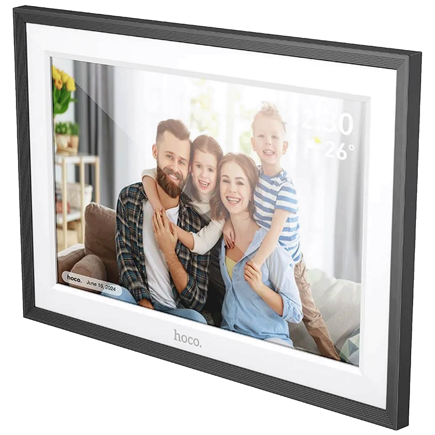 hoco. Digitalni foto okvir 10", LCD touch panelWiFi, microUSB - HI13-1