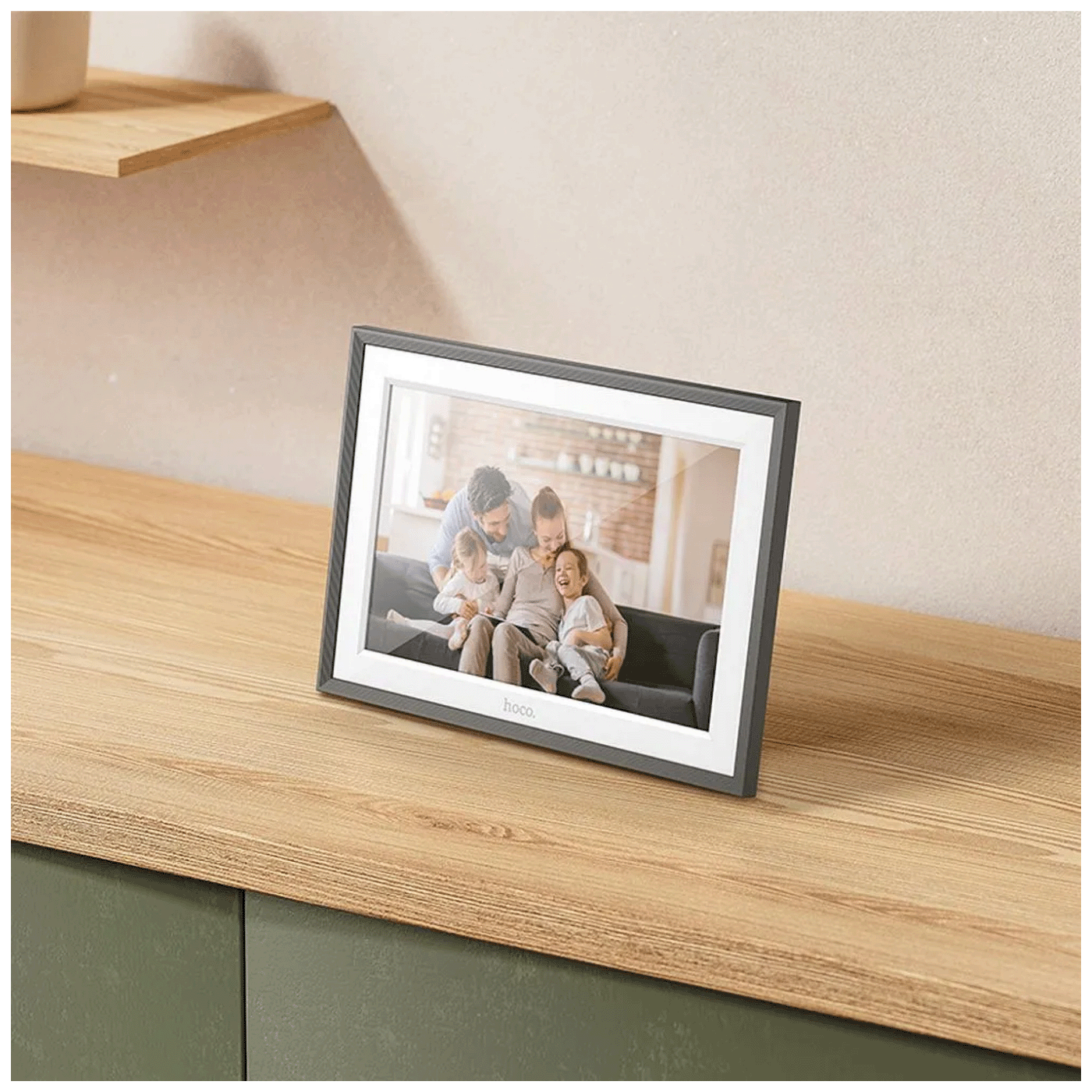 hoco. Digitalni foto okvir 10", LCD touch panelWiFi, microUSB - HI13-7