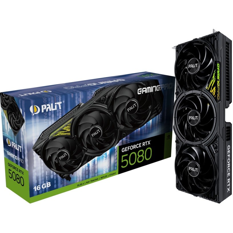 Grafička kartica → PALIT → GeForce RTX 5080 GamingPro V1 → 16 GB GDDR7-9