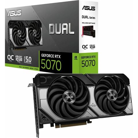 Grafička kartica ASUS DUAL-RTX5070-O12G (NVIDIA GeForce RTX 5070, 12 GB GDDR7)-0