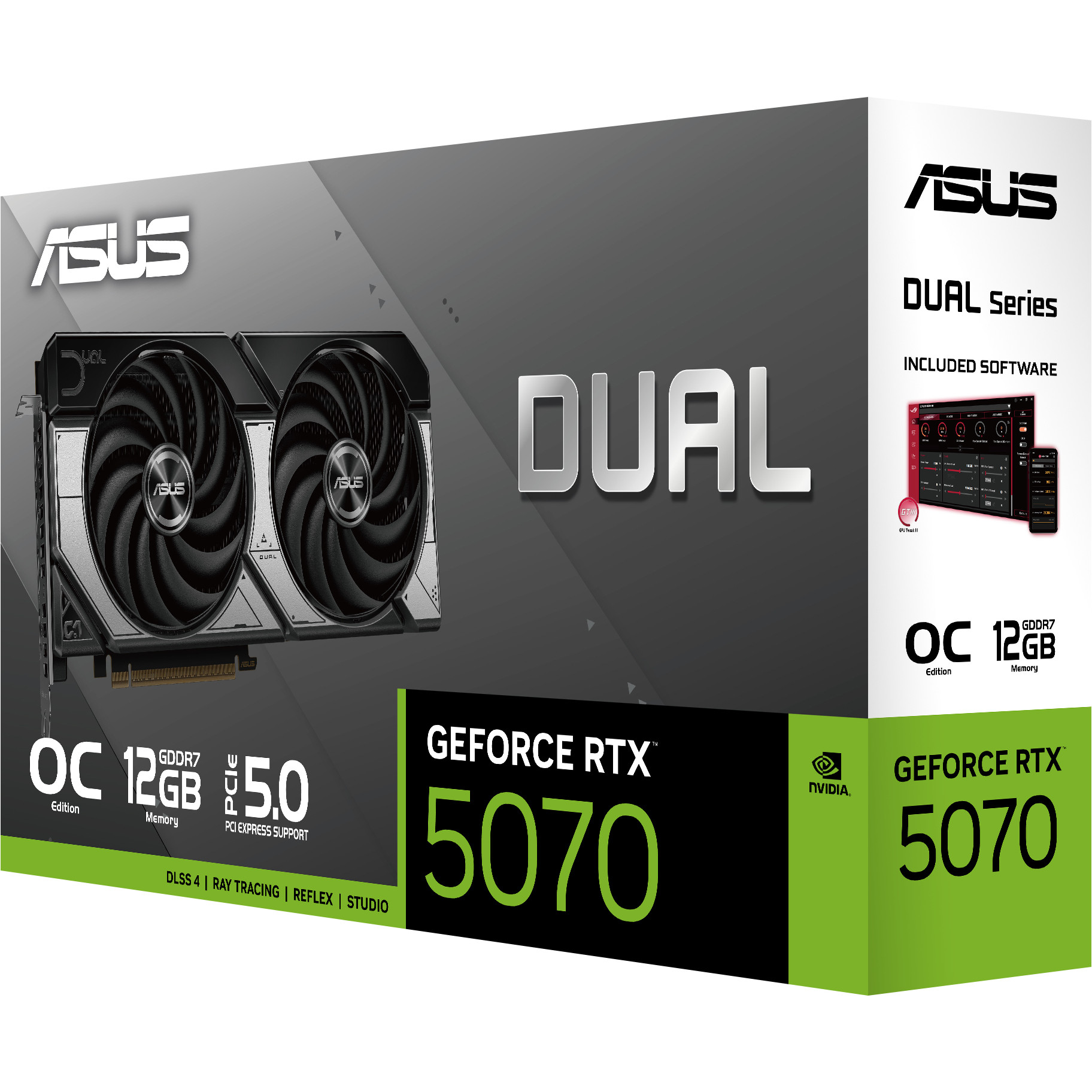 Grafička kartica ASUS DUAL-RTX5070-O12G (NVIDIA GeForce RTX 5070, 12 GB GDDR7)-13