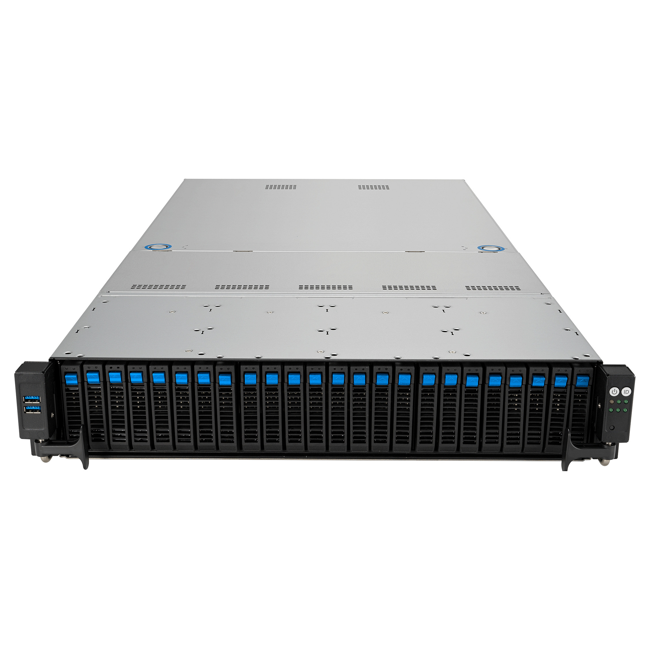 Platforma Asus Rack ASUS RS521A-E12-RS24U (AMD Epyc 9005/9004, 16x NVMe, 8x SATA HS, 2xM.2, 2x1Gbe, IPMI, 1+1 2000W)-2