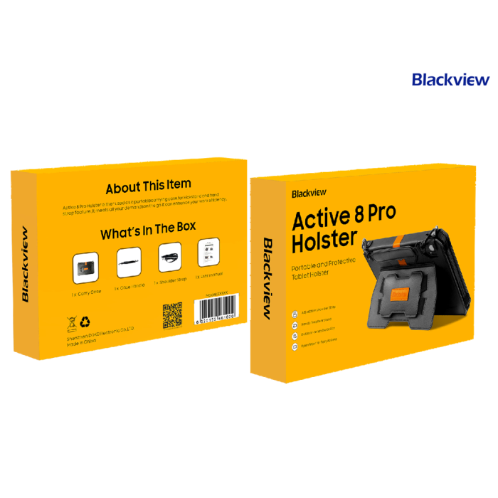 Zaštitni ovitek za tablet BLACKVIEW Active8 Pro (usnjen, naramni trak)-4