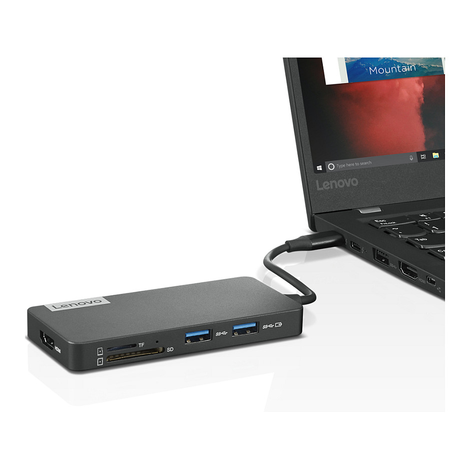 Laptop Docking Station LENOVO GX90T77924 (USB 3.2 Gen 1 Type-C, Siva)-3