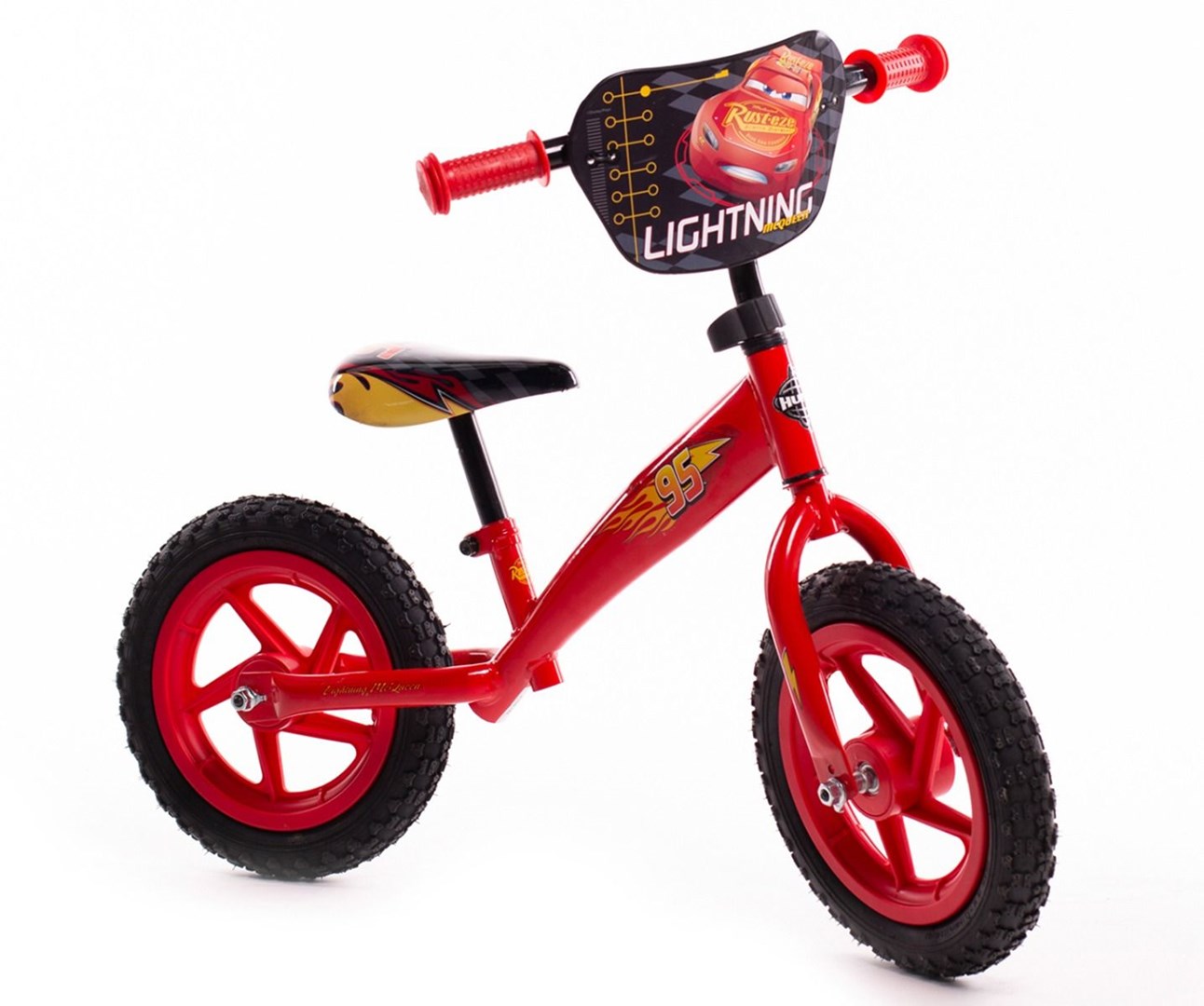 Dječji bicikl HUFFY 12" Disney Cars (pomoćni kotači, prednja kočnica)-1