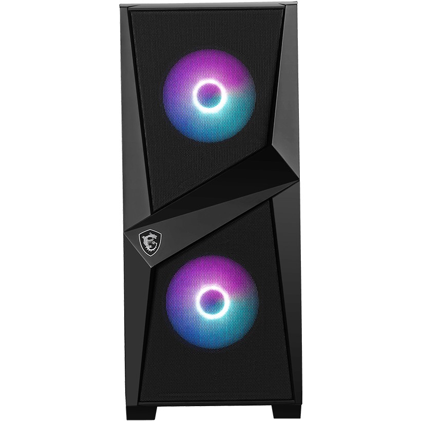 Kućište MSI MAG FORGE 100M (mid tower, crno, kaljeno staklo, rgb ventilatori)-3