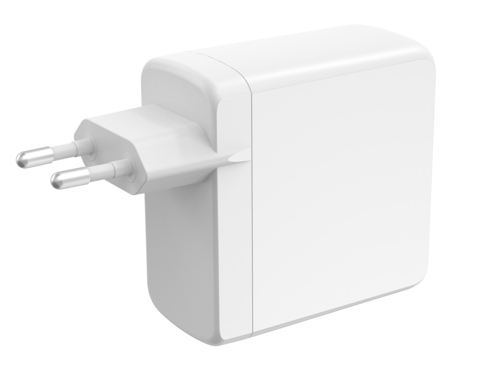 Adapter KSIX Gan ultrabrzi 100W PD & PPS, 2 x USB-C + 1 x USB-A, bijeli-2