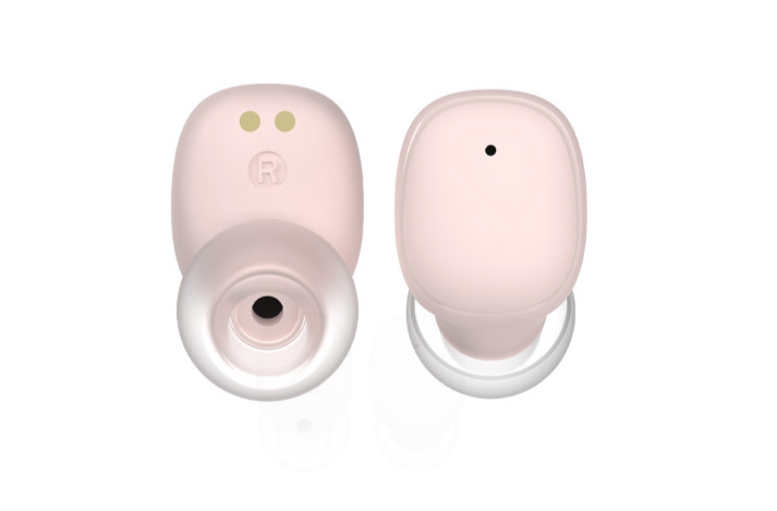 Slušalice bežične KSIX Neutron, USB-C, kopča za karabiner, baterija 4h+16h, roze-1