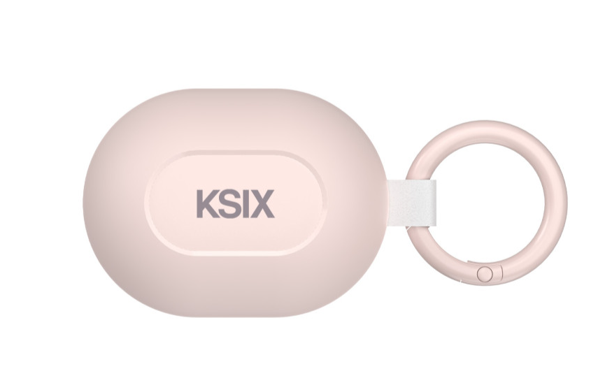 Slušalice bežične KSIX Neutron, USB-C, kopča za karabiner, baterija 4h+16h, roze-3