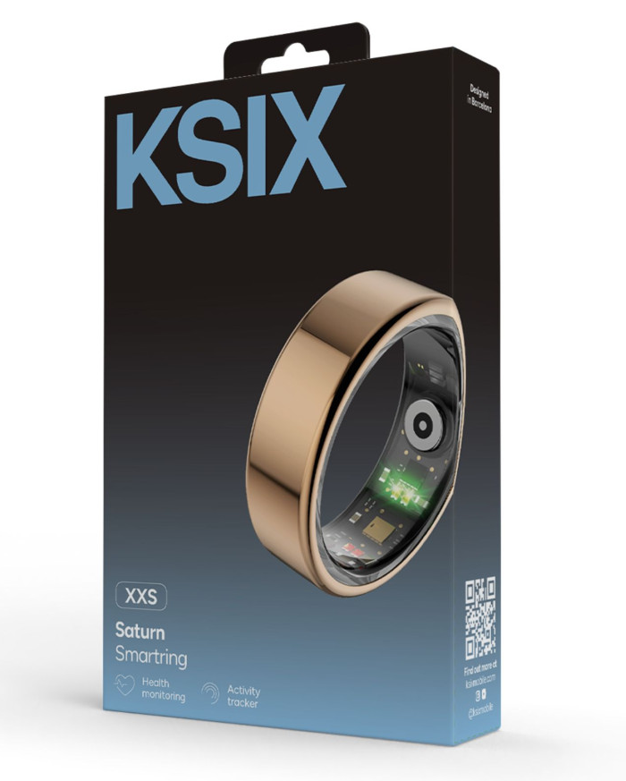Prsten pametni KSIX SATURN, vel. S, Aut. 3 dana, aktivnost, zdravlje, zlatni-4