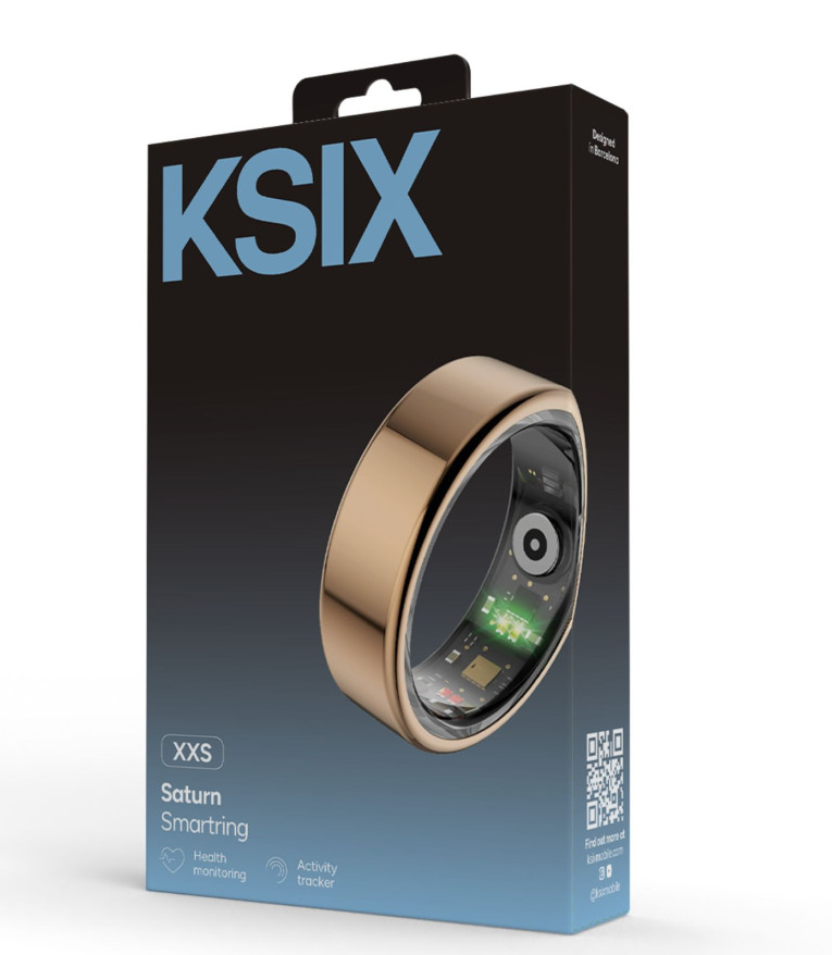 Prsten pametni KSIX SATURN, vel. XS, Aut. 3 dana, aktivnost i zdravlje, zlatni-5