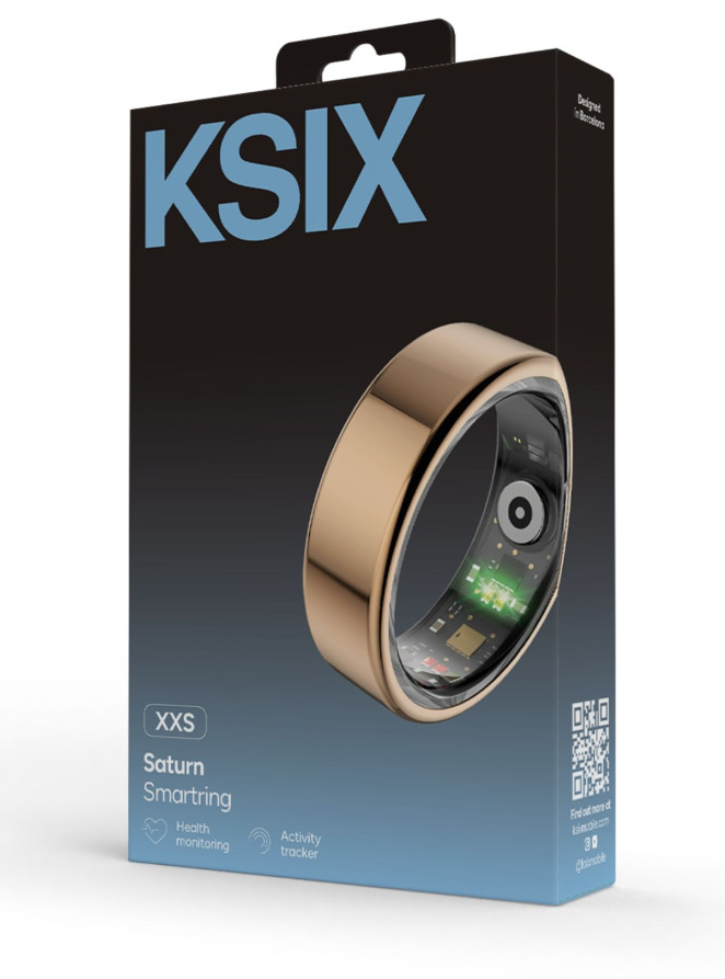 Prsten pametni KSIX SATURN, vel. XXS, Aut. 3 dana, aktivnost i zdravlje, zlatni-7
