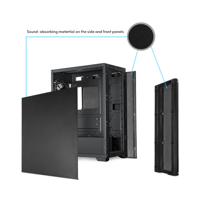 Kućište CHIEFTEC Pro Midi Q AS-02B-OP (ATX, crno, USB Type C, USB 3.0, USB 2.0, AZALIA / HD-Audio, 120 mm PWM ventilator)-8