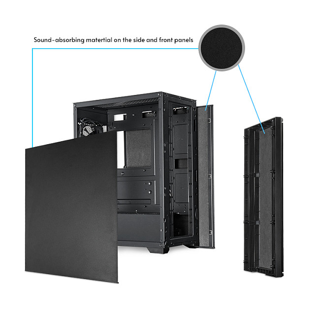 Kućište CHIEFTEC Pro Midi Q AS-02B-OP (ATX, crno, USB Type C, USB 3.0, USB 2.0, AZALIA / HD-Audio, 120 mm PWM ventilator)-17