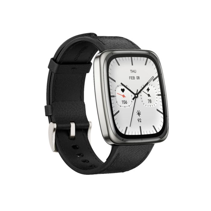 Pametni sat AMAZFIT Active 2 (square) crna koža/crveni silikon-2