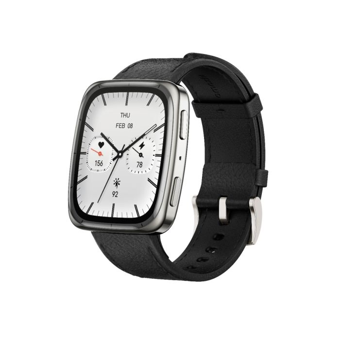 Pametni sat AMAZFIT Active 2 (square) crna koža/crveni silikon-0