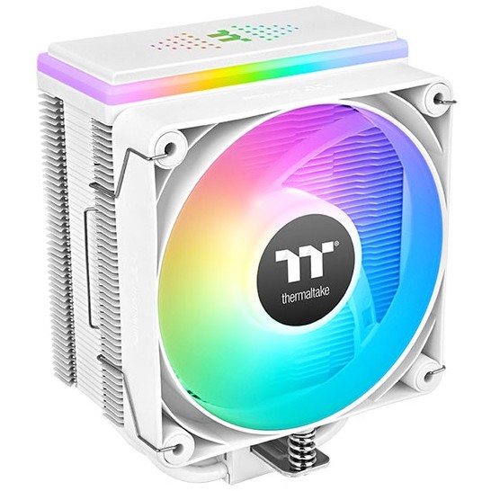 CPU COOLER THERMALTAKE ASTRIA 400 (kompatibilnost intel lga 2066, 2011, 1851, 1700, 1200, 1156, 1155, 1151, 1150, amd am5, am4, dimenzije 124 x 94 x 160 mm, materijal aluminijske lamele, bakrene toplovodne cijevi, ventilator 120 x 120 x 25 mm, brzina pwm 500 ~ 1800 o/min, protok zraka 65.0 cfm, razina buke 26.8 dba, životni vijek 40.000 sati, hladna snaga 230 w)-11