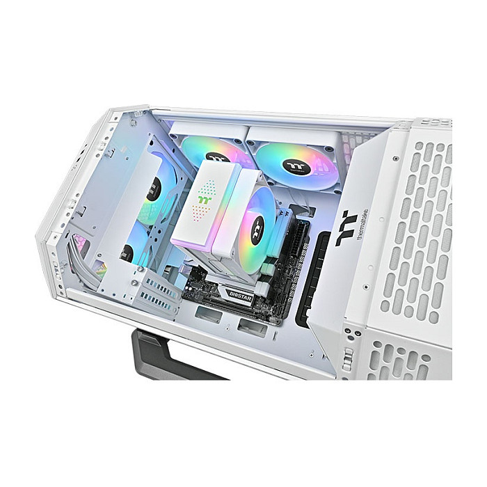 CPU COOLER THERMALTAKE ASTRIA 400 (kompatibilnost intel lga 2066, 2011, 1851, 1700, 1200, 1156, 1155, 1151, 1150, amd am5, am4, dimenzije 124 x 94 x 160 mm, materijal aluminijske lamele, bakrene toplovodne cijevi, ventilator 120 x 120 x 25 mm, brzina pwm 500 ~ 1800 o/min, protok zraka 65.0 cfm, razina buke 26.8 dba, životni vijek 40.000 sati, hladna snaga 230 w)-16