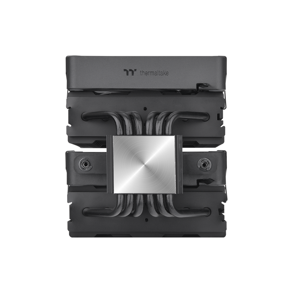 CPU COOLER THERMALTAKE ASTRIA 600 (kompatibilnost intel lga 2066, 2011, 1851, 1700, 1200, 1156, 1155, 1151, 1150, amd am5, am4, dimenzije 124 x 137 x 160 mm, materijal aluminijske lamele, bakrene toplovodne cijevi, toplovodne cijevi 6 komada, promjer 6 mm, ventilatori dimenzije 120 x 120 x 25 mm, količina 2, brzina pwm 500 ~ 1800 o/min, napon led 5v, ventilator 12v, 5v, snaga led-a 6.5 w, protok zraka 65.0 cfm, statički tlak 2.56 mm-h2o, razina buke 26.8 dba, životni vijek ventilatora 40.000 sati, priključci led 5v argb header, ventilator 5v argb header, 2510 – 4-pinski priključak, hladna snaga 265 w)-6