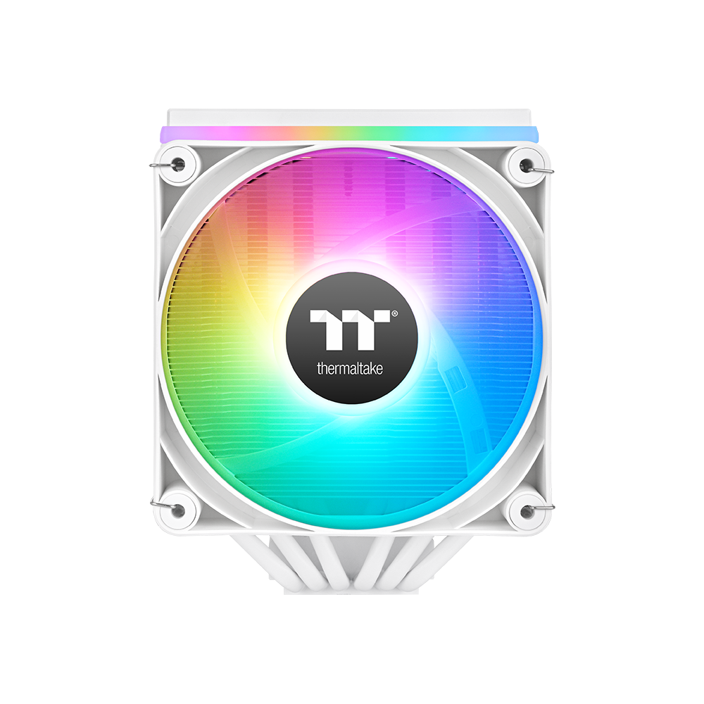 CPU COOLER THERMALTAKE ASTRIA 600 (kompatibilnost intel lga 2066/2011/1851/1700/1200/1156/1155/1151/1150, amd am5/am4, dimenzije 124 x 137 x 160 mm, materijal aluminijske lamele i bakrene toplovodne cijevi, toplovodne cijevi 6 komada, promjer 6 mm, ventilatori dimenzije 120 x 120 x 25 mm, količina 2 komada, brzina pwm 500 ~ 1800 o/min, napon led 5v, ventilator 12v & 5v, snaga led-a 6.5 w, protok zraka 65.0 cfm, statički tlak 2.56 mm-h2o, razina buke 26.8 dba, životni vijek ventilatora 40.000 sati, priključci led 5v argb header, ventilator 5v argb header, 2510 – 4-pinski priključak, hladna snaga 265 w)-1
