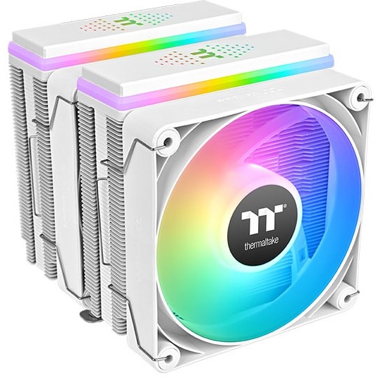 CPU COOLER THERMALTAKE ASTRIA 600 (kompatibilnost intel lga 2066/2011/1851/1700/1200/1156/1155/1151/1150, amd am5/am4, dimenzije 124 x 137 x 160 mm, materijal aluminijske lamele i bakrene toplovodne cijevi, toplovodne cijevi 6 komada, promjer 6 mm, ventilatori dimenzije 120 x 120 x 25 mm, količina 2 komada, brzina pwm 500 ~ 1800 o/min, napon led 5v, ventilator 12v & 5v, snaga led-a 6.5 w, protok zraka 65.0 cfm, statički tlak 2.56 mm-h2o, razina buke 26.8 dba, životni vijek ventilatora 40.000 sati, priključci led 5v argb header, ventilator 5v argb header, 2510 – 4-pinski priključak, hladna snaga 265 w)-11