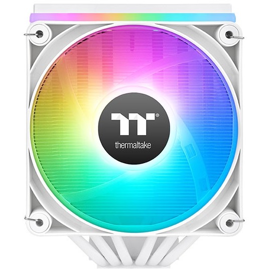 CPU COOLER THERMALTAKE ASTRIA 600 (kompatibilnost intel lga 2066/2011/1851/1700/1200/1156/1155/1151/1150, amd am5/am4, dimenzije 124 x 137 x 160 mm, materijal aluminijske lamele i bakrene toplovodne cijevi, toplovodne cijevi 6 komada, promjer 6 mm, ventilatori dimenzije 120 x 120 x 25 mm, količina 2 komada, brzina pwm 500 ~ 1800 o/min, napon led 5v, ventilator 12v & 5v, snaga led-a 6.5 w, protok zraka 65.0 cfm, statički tlak 2.56 mm-h2o, razina buke 26.8 dba, životni vijek ventilatora 40.000 sati, priključci led 5v argb header, ventilator 5v argb header, 2510 – 4-pinski priključak, hladna snaga 265 w)-12