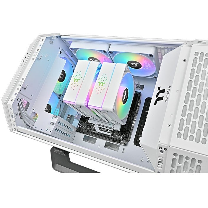 CPU COOLER THERMALTAKE ASTRIA 600 (kompatibilnost intel lga 2066/2011/1851/1700/1200/1156/1155/1151/1150, amd am5/am4, dimenzije 124 x 137 x 160 mm, materijal aluminijske lamele i bakrene toplovodne cijevi, toplovodne cijevi 6 komada, promjer 6 mm, ventilatori dimenzije 120 x 120 x 25 mm, količina 2 komada, brzina pwm 500 ~ 1800 o/min, napon led 5v, ventilator 12v & 5v, snaga led-a 6.5 w, protok zraka 65.0 cfm, statički tlak 2.56 mm-h2o, razina buke 26.8 dba, životni vijek ventilatora 40.000 sati, priključci led 5v argb header, ventilator 5v argb header, 2510 – 4-pinski priključak, hladna snaga 265 w)-16