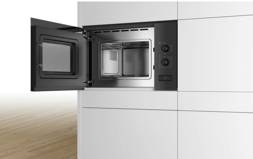Mikrovalna pećnica BOSCH Serie 4 BFL520MB0 (Ugradbena, 20 L, 800 W, Crna)-1