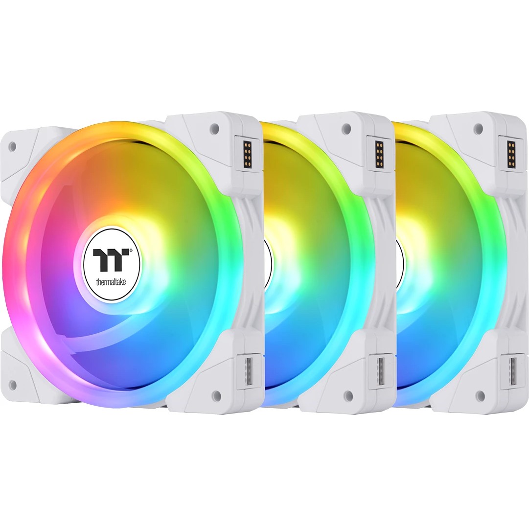 Set ventilatora THERMALTAKE SWAFAN EX12 ARGB (140mm, argb, bijeli, 3 kom)