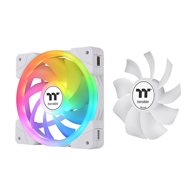 Set ventilatora THERMALTAKE SWAFAN EX12 ARGB (140mm, argb, bijeli, 3 kom)-4